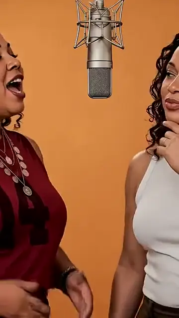 Two besties jump on the Hotel Lobby AI trend